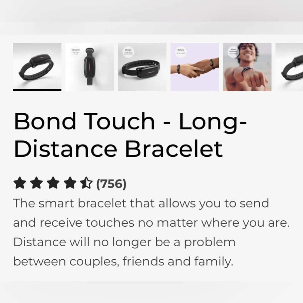 Black Long-Distance Bracelet